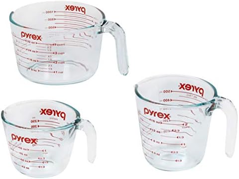 Pyrex Glass Measuring Cups 3pk