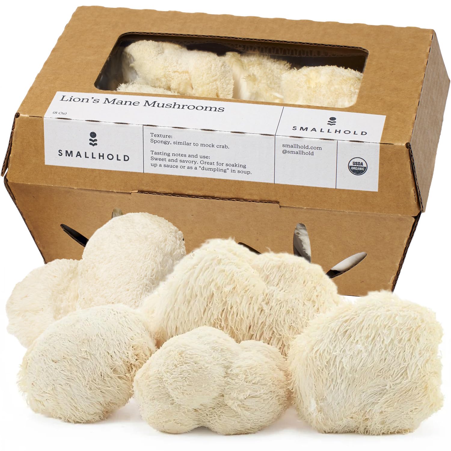 Smallhold Fresh Organic Lion's Mane Mushroom