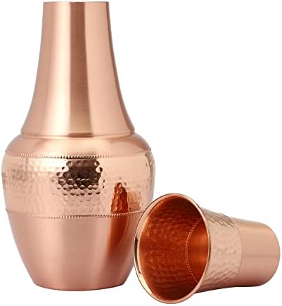 HealthGoodsIn Copper Bedside Carafe Set
